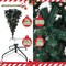 5 Ft Upsidedown Premium Artificial Christmas Tree with Solid Metal Stand; Festive Indoor and Outdoor Decoration